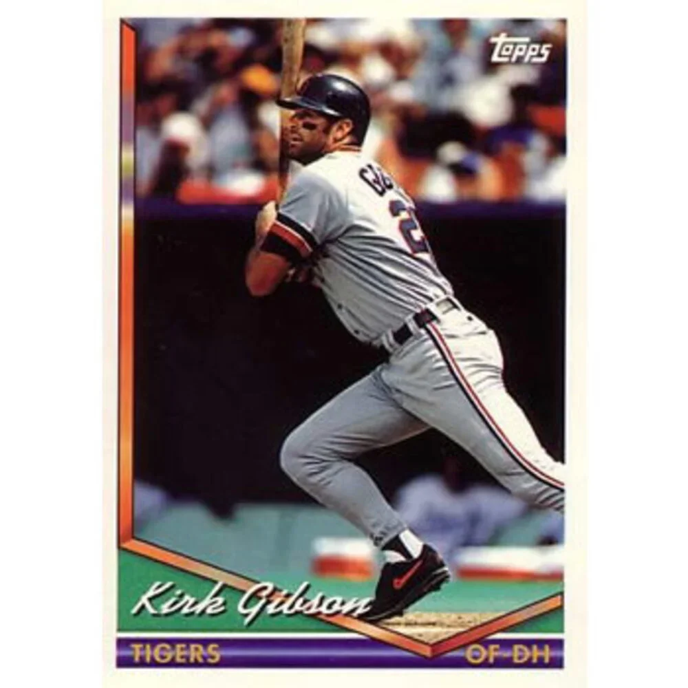 1994 Topps Kirk Gibson # 228 Detroit Tigers